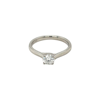 Platinum Diamond Single Stone Ring (N)