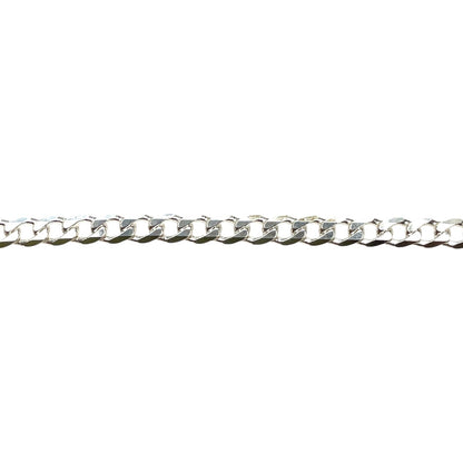 Silver Curb Bracelet (8.5”)