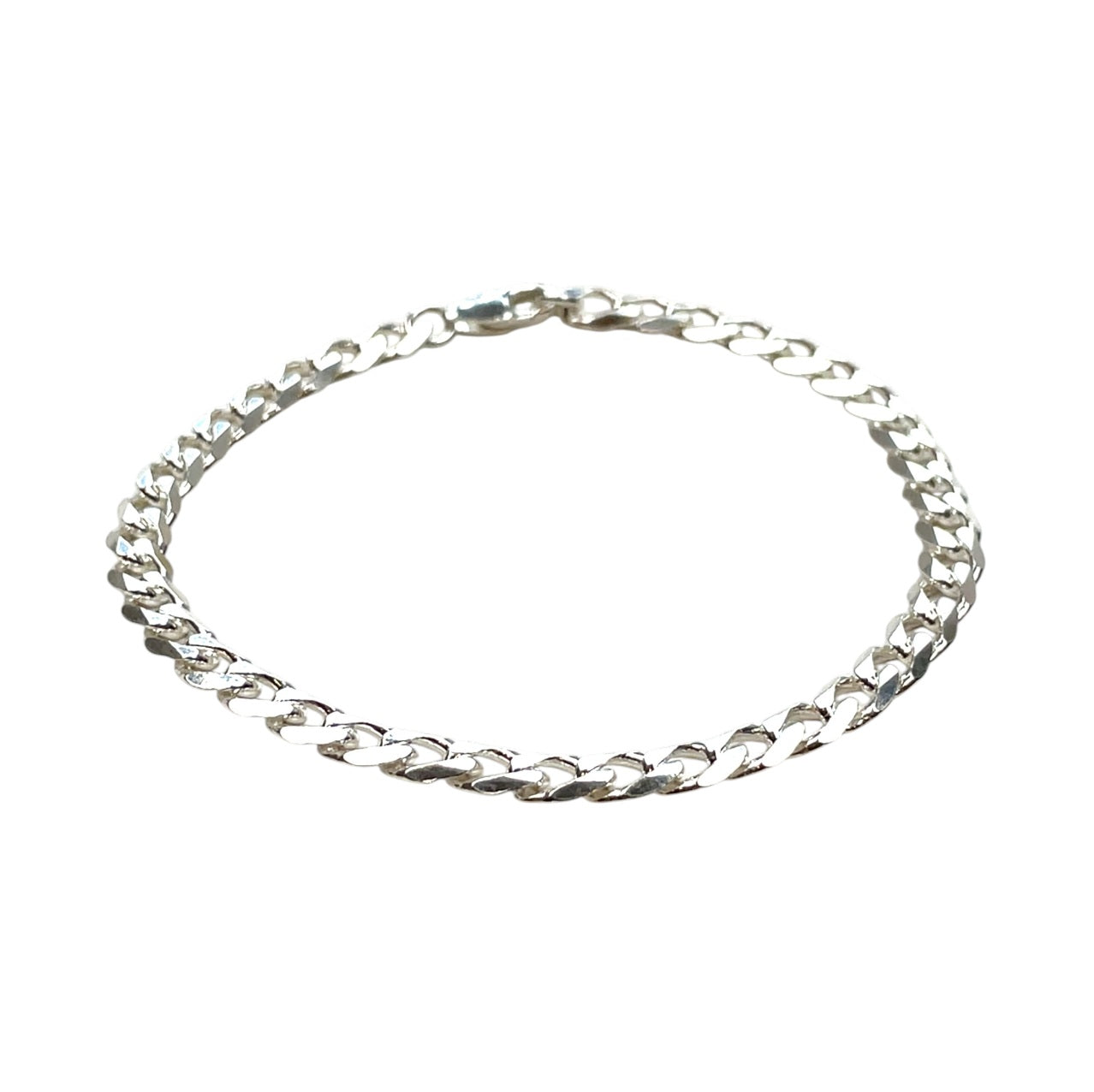 Silver Curb Bracelet (8.5”)