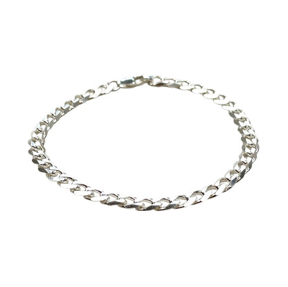 Silver Curb Bracelet (8.5”)