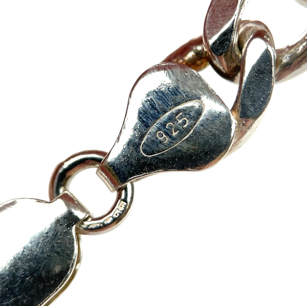 Silver Curb Bracelet (8.5”)