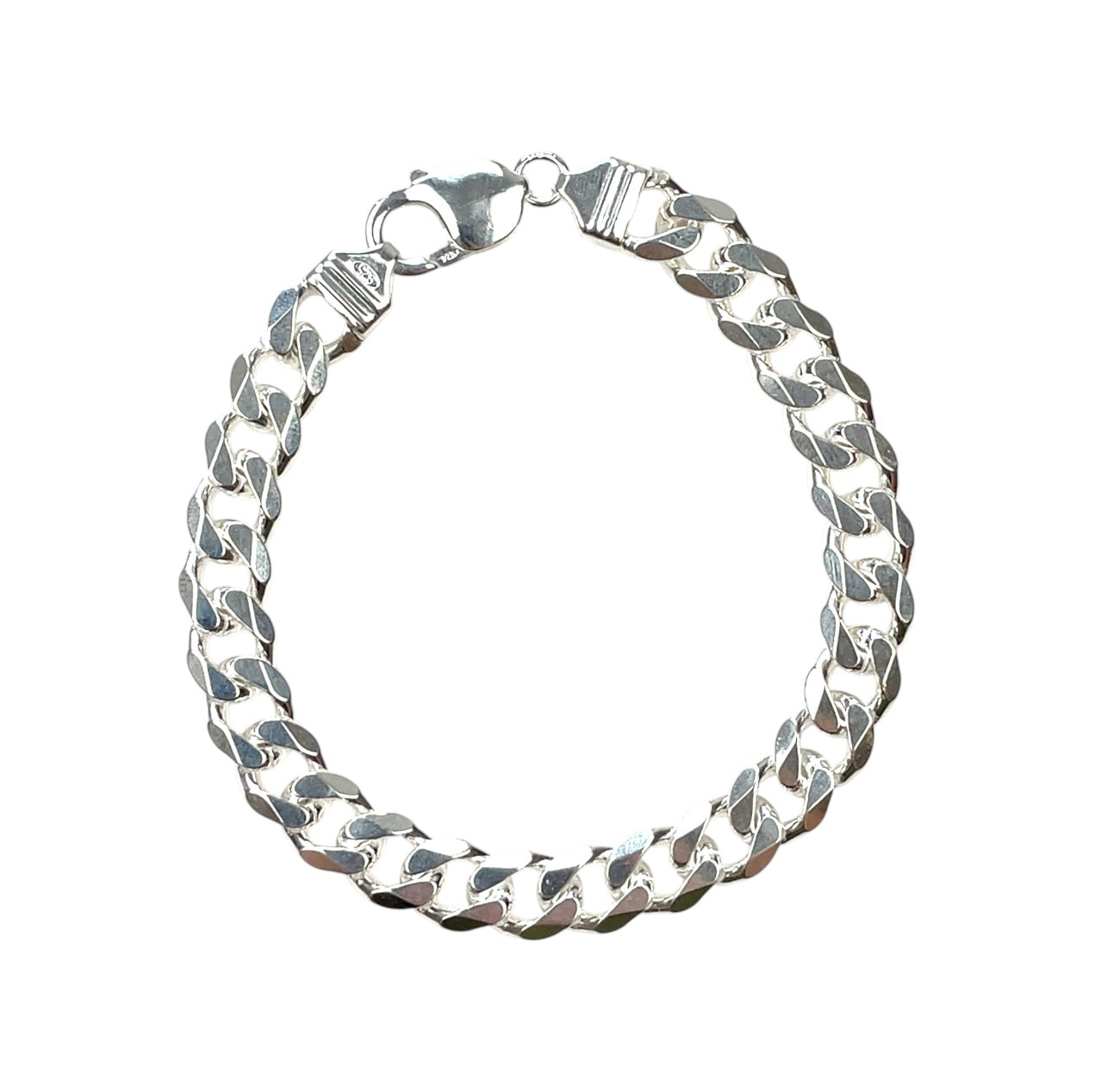 Silver Curb Bracelet (8.5”)