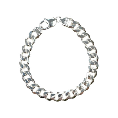 Silver Curb Bracelet (8.5”)