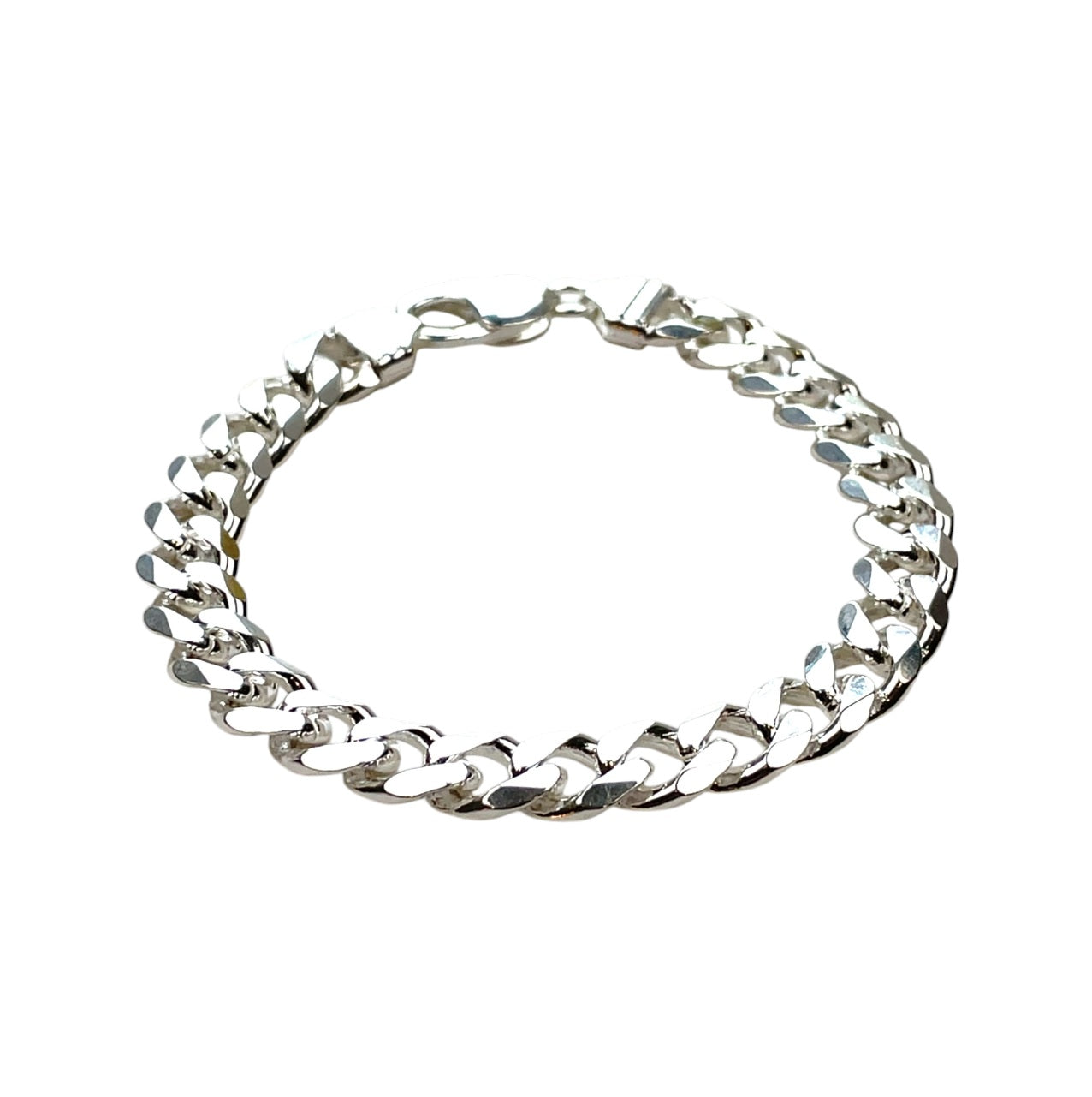 Silver Curb Bracelet (8.5”)