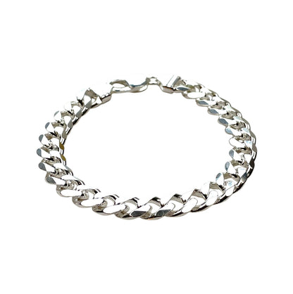 Silver Curb Bracelet (8.5”)