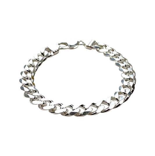 Silver Curb Bracelet (8.5”)