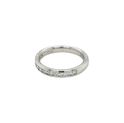Platinum Diamond Half-Set Eternity Ring (L1/2)