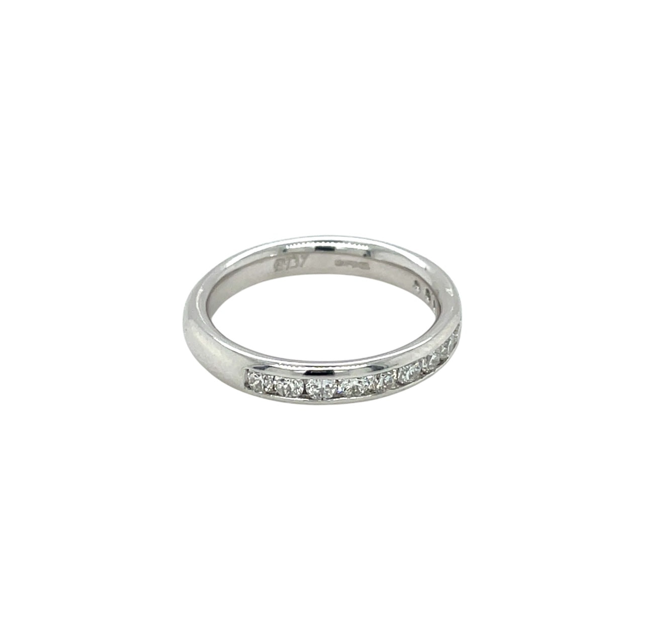 Platinum Diamond Half-Set Eternity Ring (L1/2)