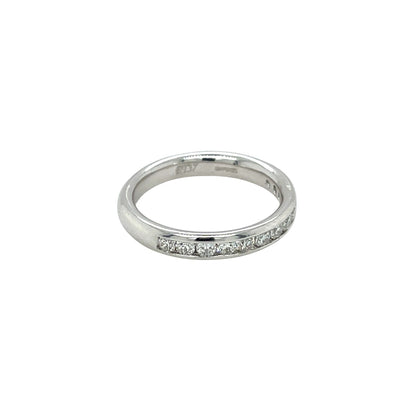 Platinum Diamond Half-Set Eternity Ring (L1/2)