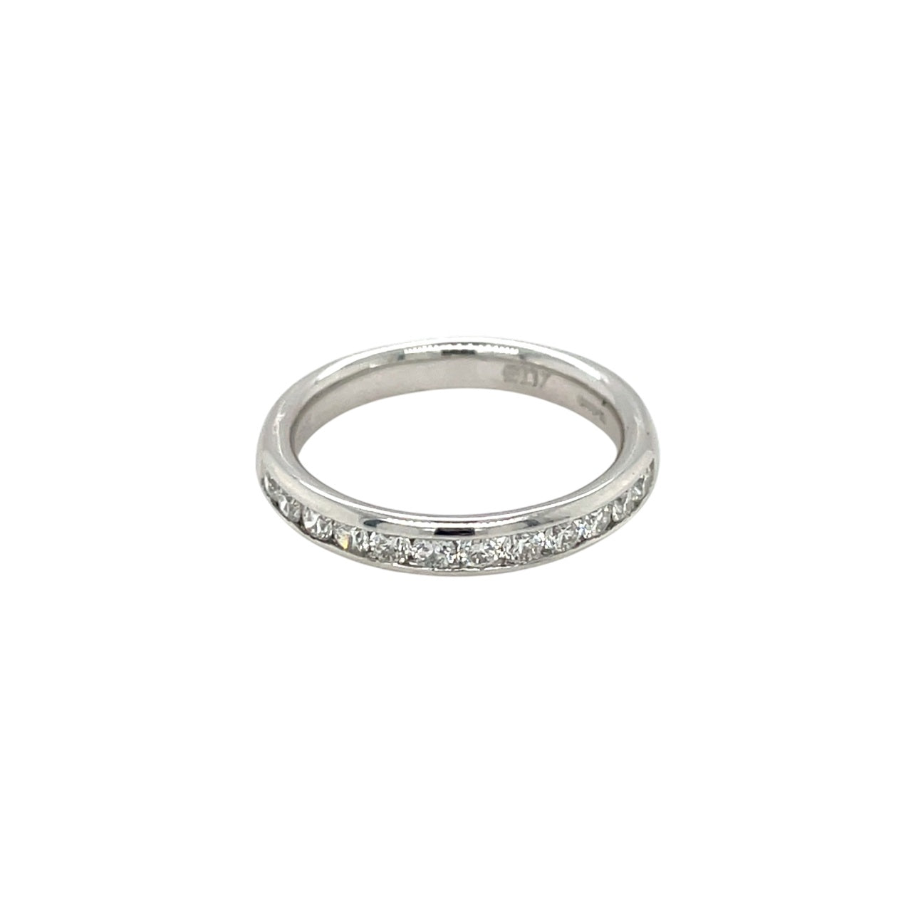 Platinum Diamond Half-Set Eternity Ring (L1/2)
