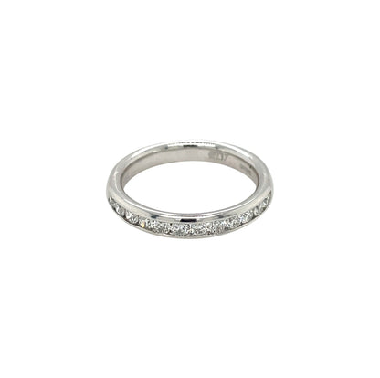 Platinum Diamond Half-Set Eternity Ring (L1/2)