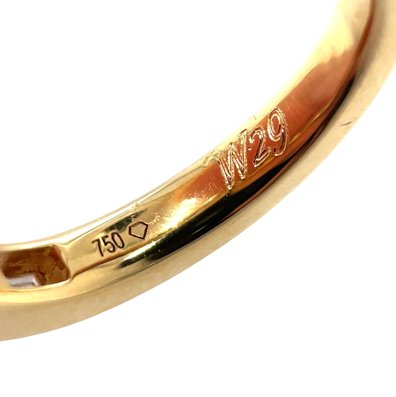 18ct Yellow Gold Baguette Cut Diamond Half-Set Eternity Ring (K1/2)