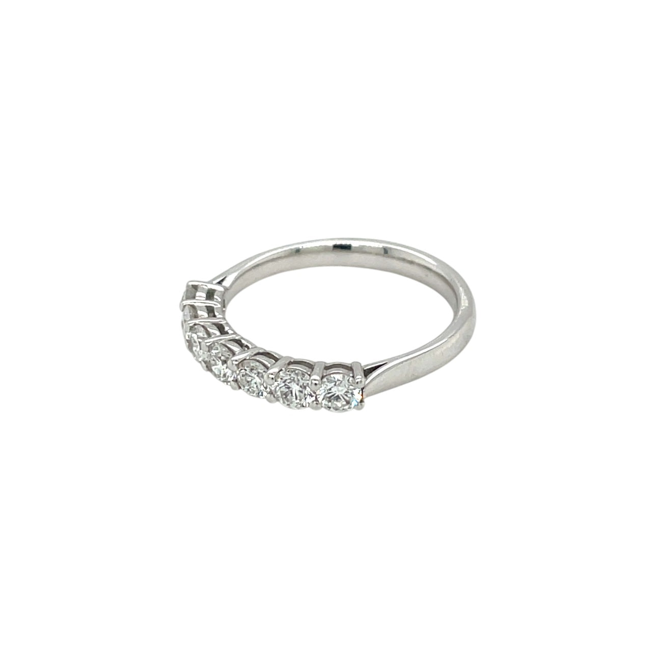 18ct White Gold Diamond 1/4 Eternity Ring (M)