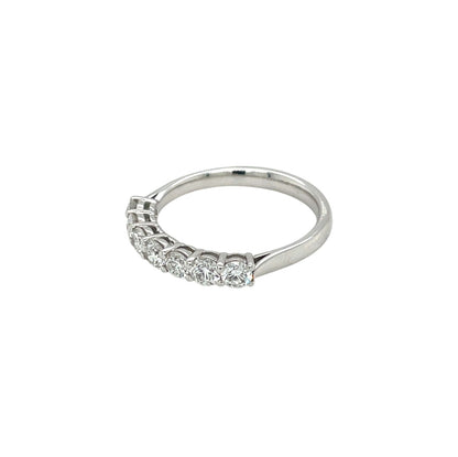 18ct White Gold Diamond 1/4 Eternity Ring (M)