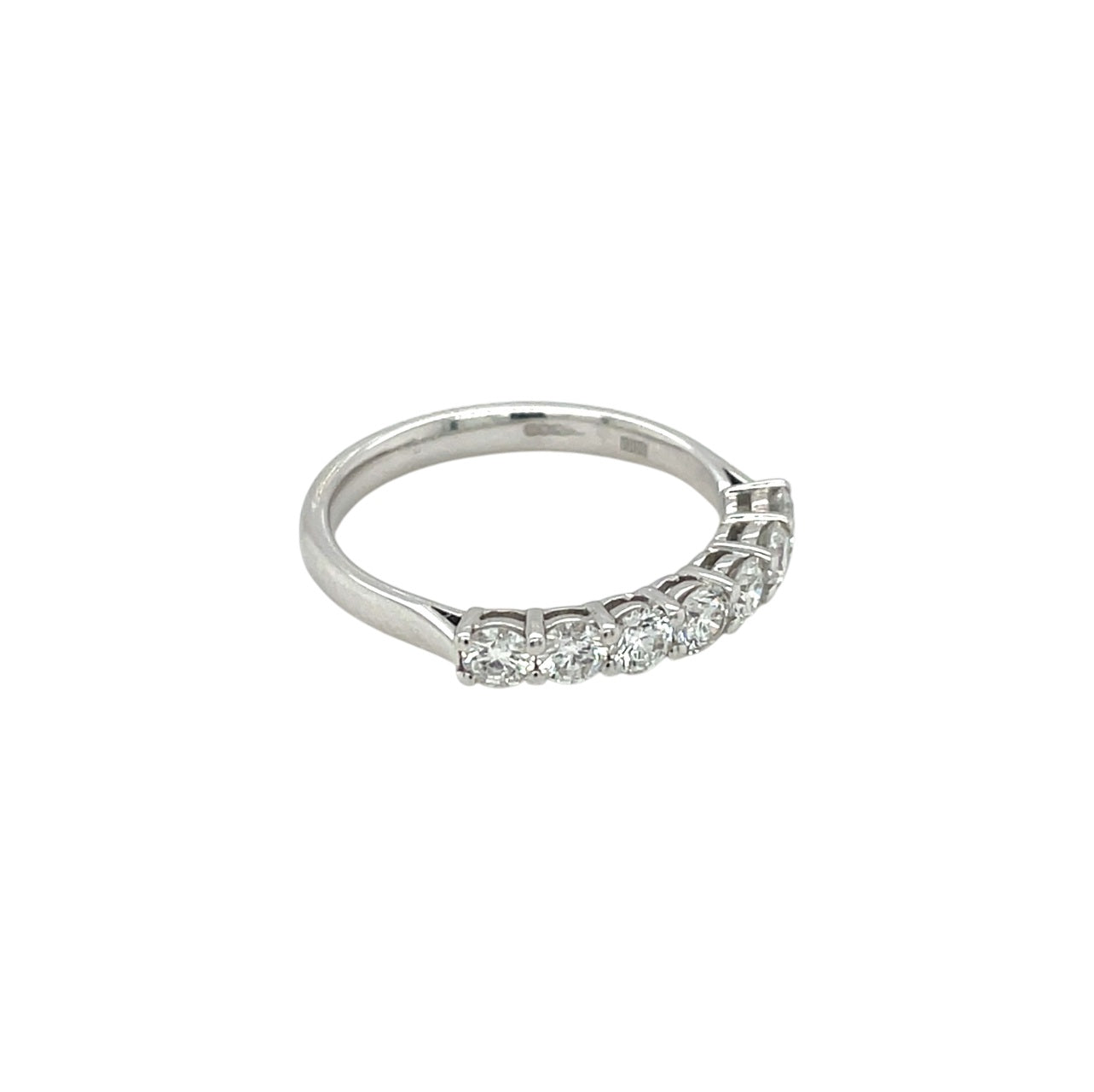 18ct White Gold Diamond 1/4 Eternity Ring (M)