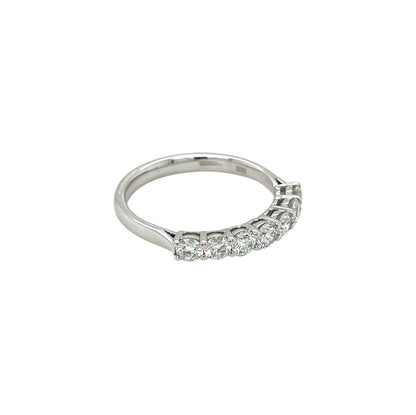 18ct White Gold Diamond 1/4 Eternity Ring (M)