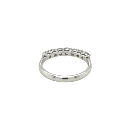 18ct White Gold Diamond 1/4 Eternity Ring (M)