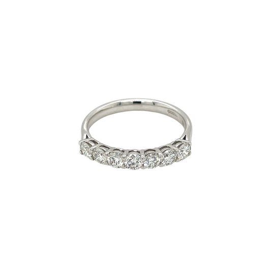 18ct White Gold Diamond 1/4 Eternity Ring (M)