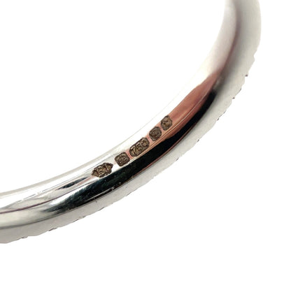 18ct White Gold Diamond Half-Set Eternity Ring (M)