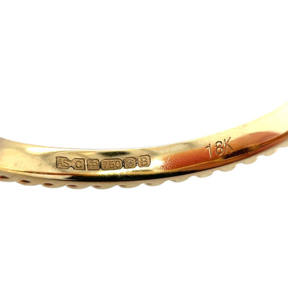 18ct Yellow Gold Sapphire & Diamond Ring (N)