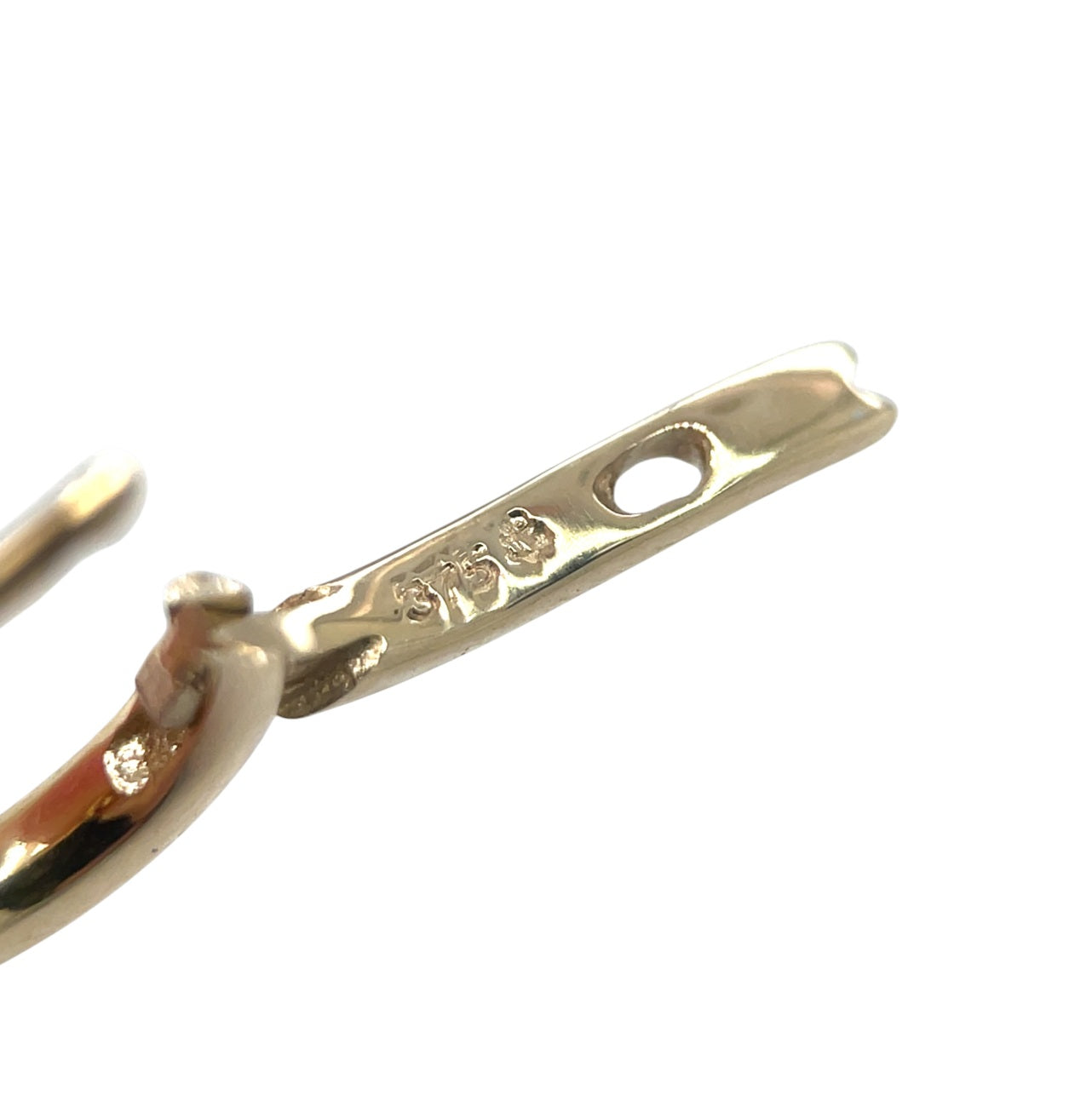 9ct Yellow Gold Freshwater Pearl Huggie Drop Earrings