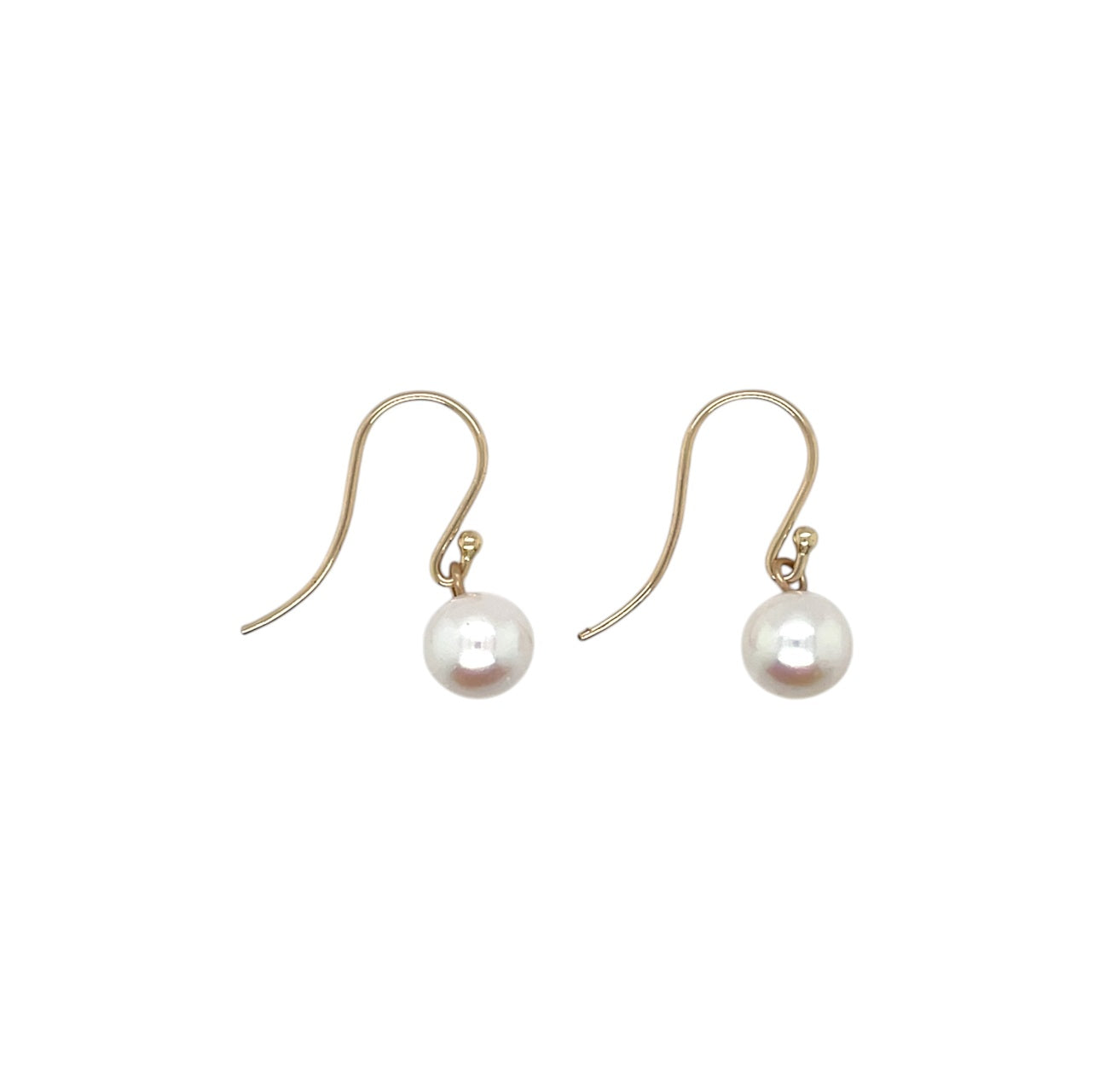 9ct Yellow Gold Freshwater Pearl Drop Earrings