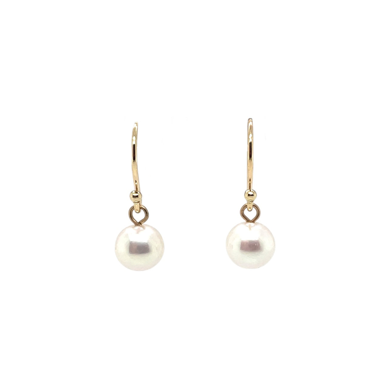 9ct Yellow Gold Freshwater Pearl Drop Earrings