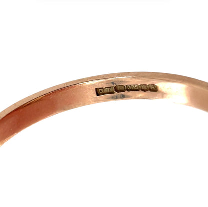 9ct Three Colour Gold Russian Wedding Band (N)