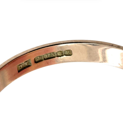 9ct Three Colour Gold Russian Wedding Band (O)