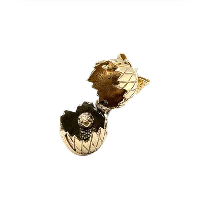 9ct Yellow Gold Opening Egg Charm
