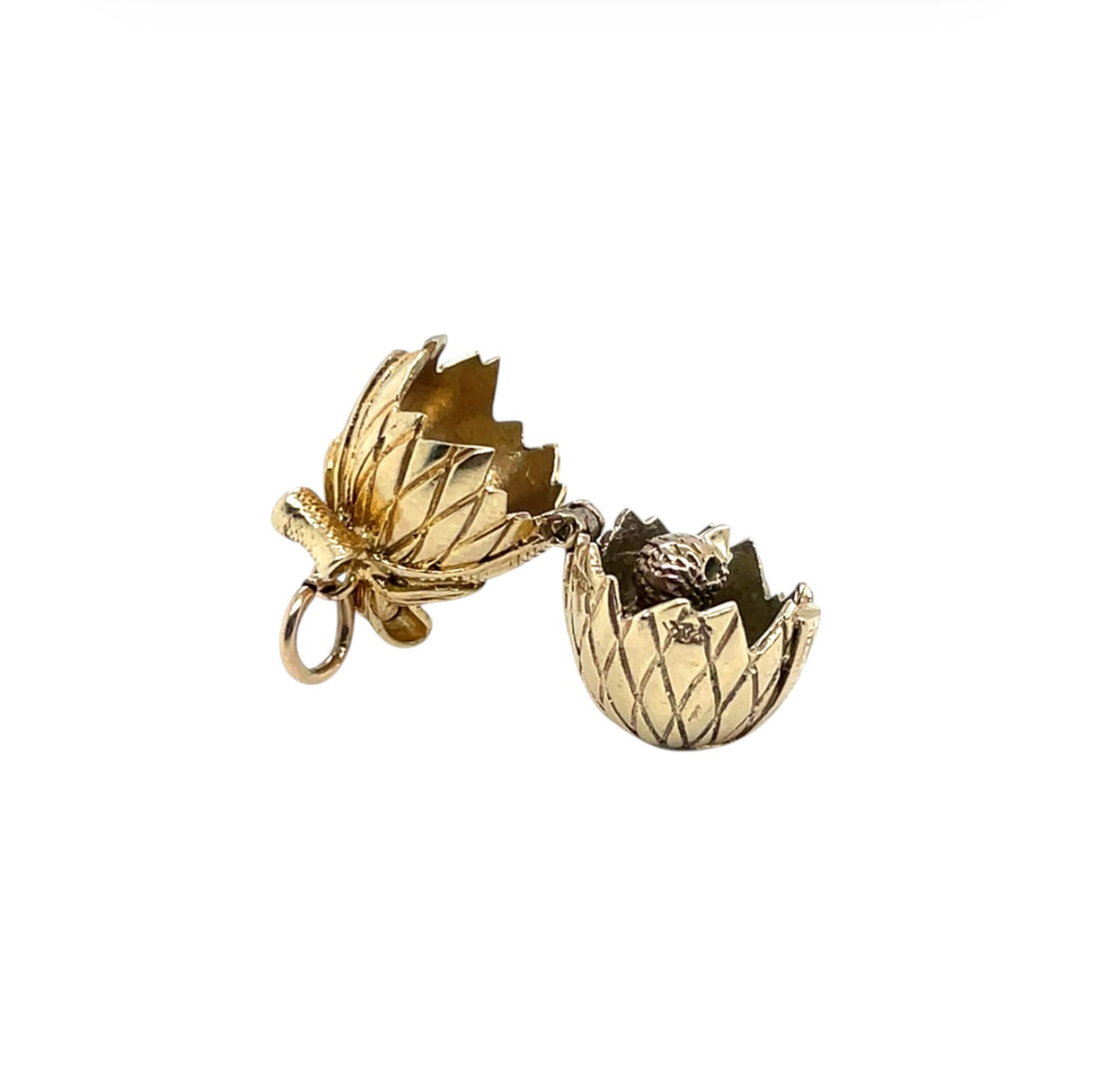 9ct Yellow Gold Opening Egg Charm