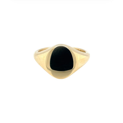 18ct Yellow Gold Oval Signet Ring (P)
