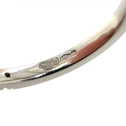 Platinum Diamond Castle Claw Half-Set Eternity Ring (M)