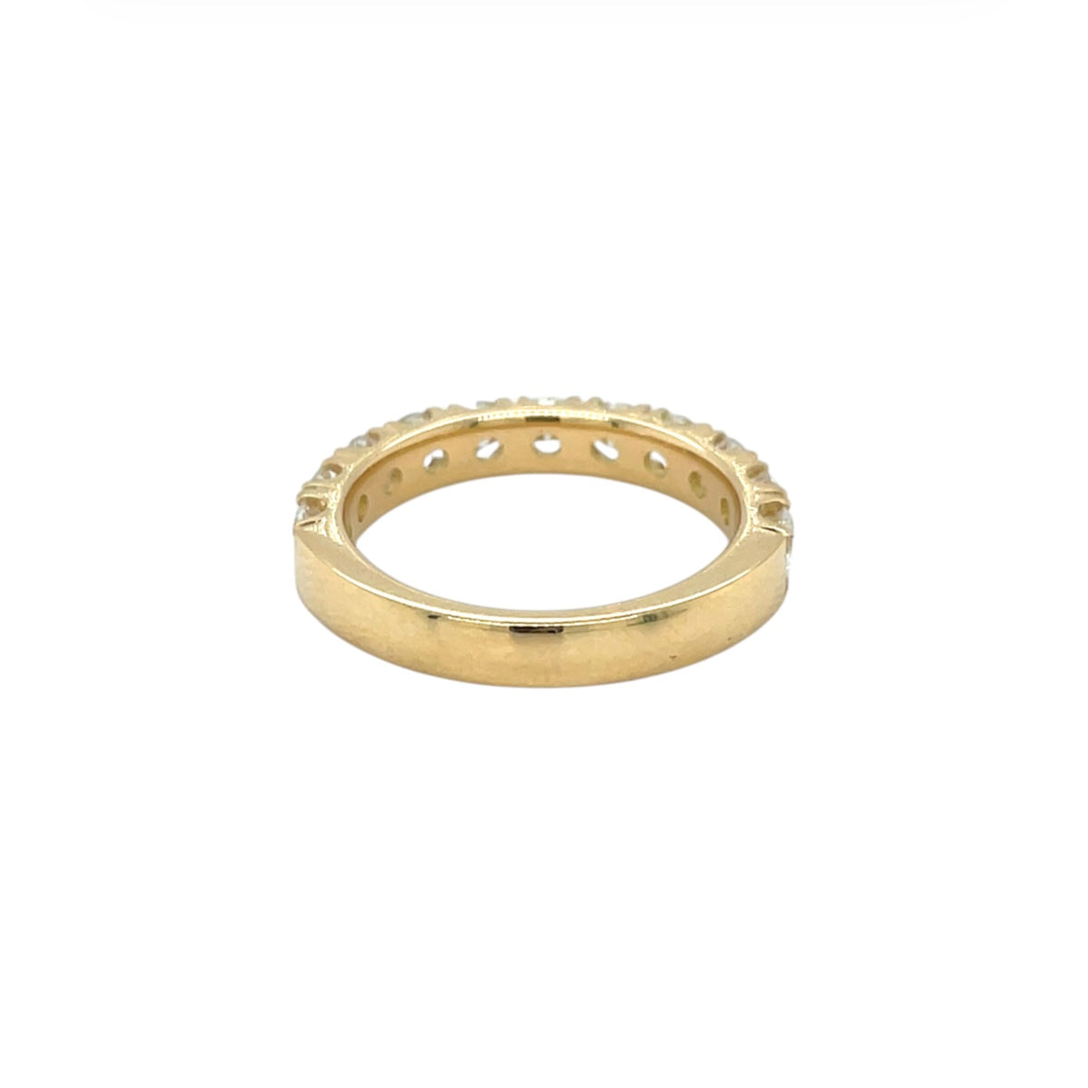 18ct Yellow Gold Diamond Half-Set Eternity Ring (M)