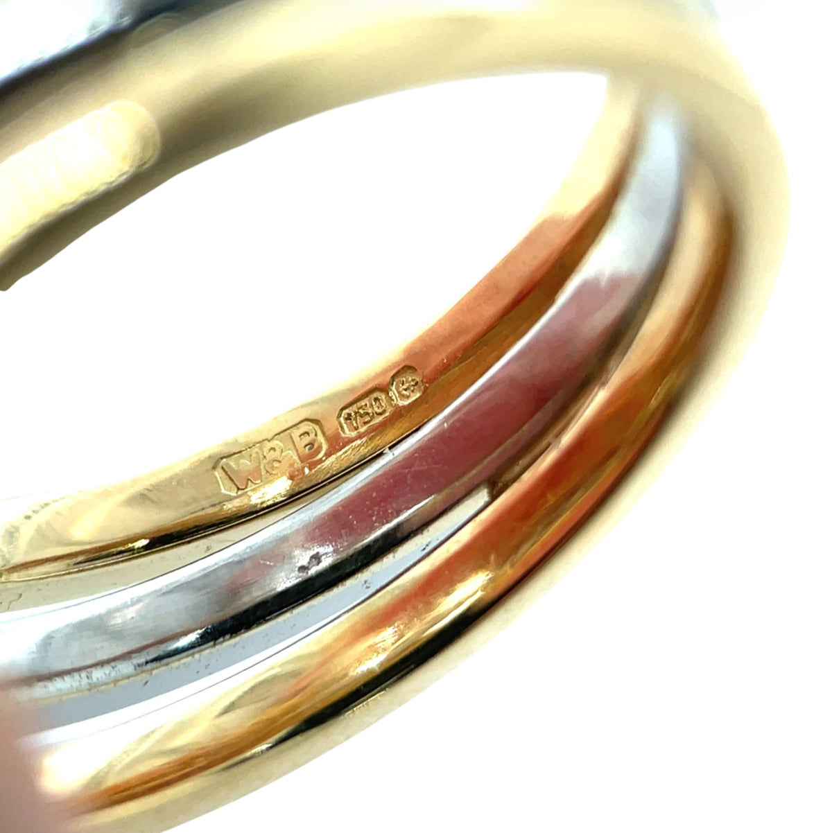 18ct Yellow Gold & Platinum Diamond Bubble Ring (M1/2)