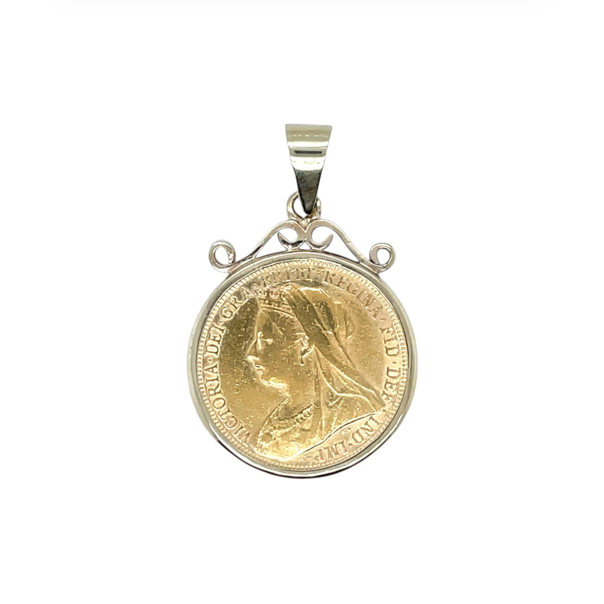 9ct Yellow Gold Full Sovereign Pendant