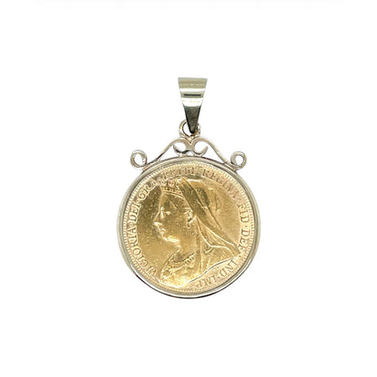 9ct Yellow Gold Full Sovereign Pendant