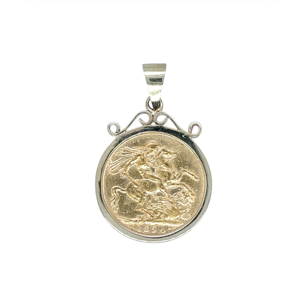 9ct Yellow Gold Full Sovereign Pendant