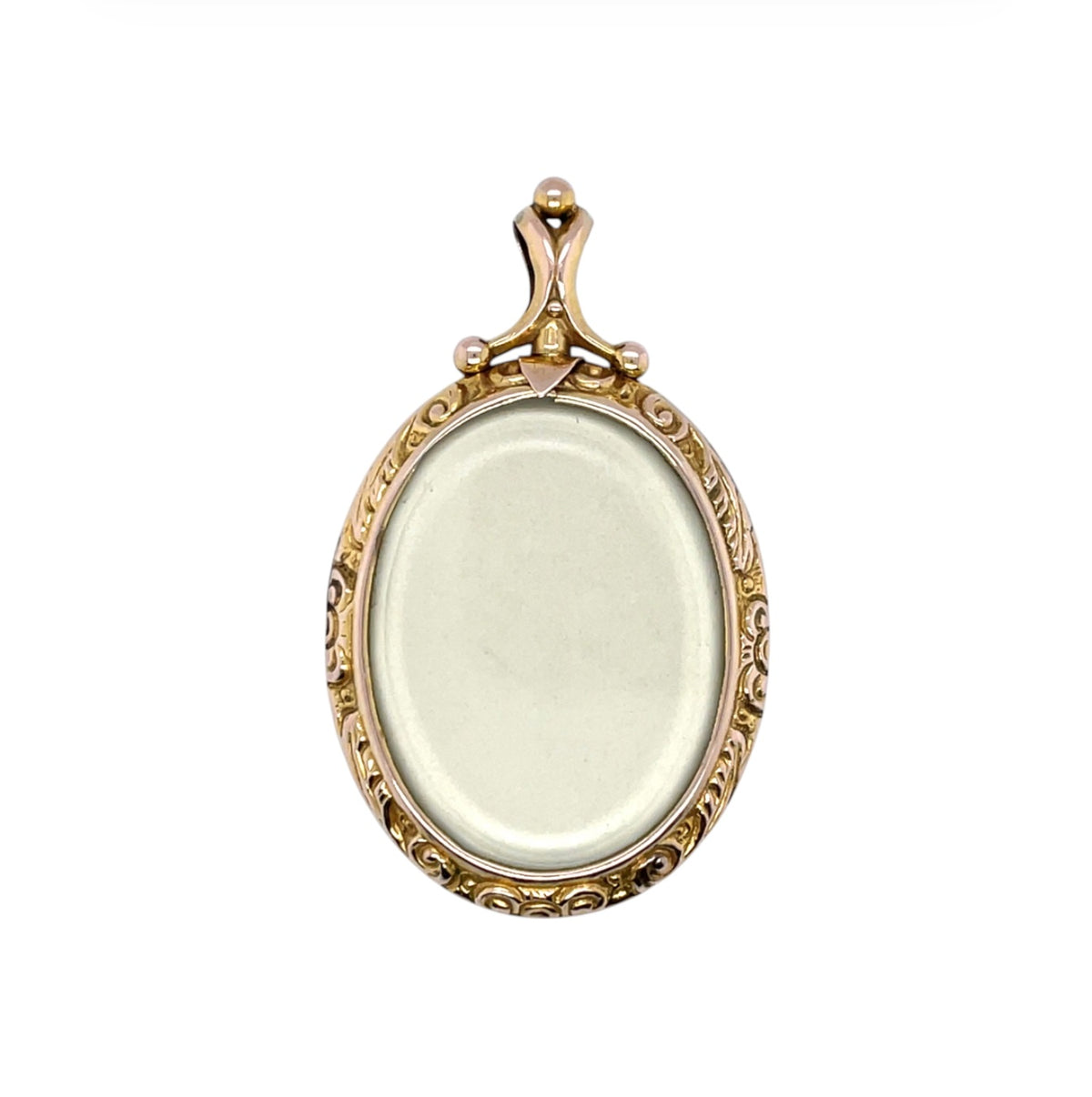 9ct Gold Double Sided Glass Locket