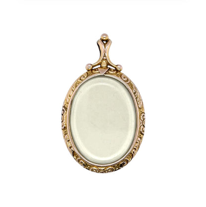 9ct Gold Double Sided Glass Locket