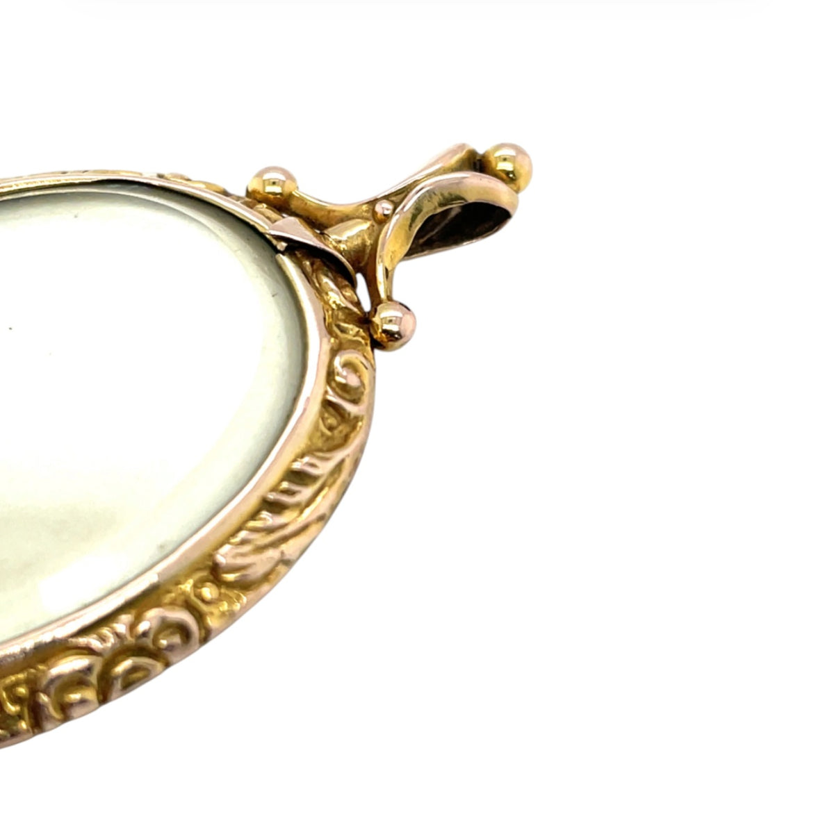 9ct Gold Double Sided Glass Locket