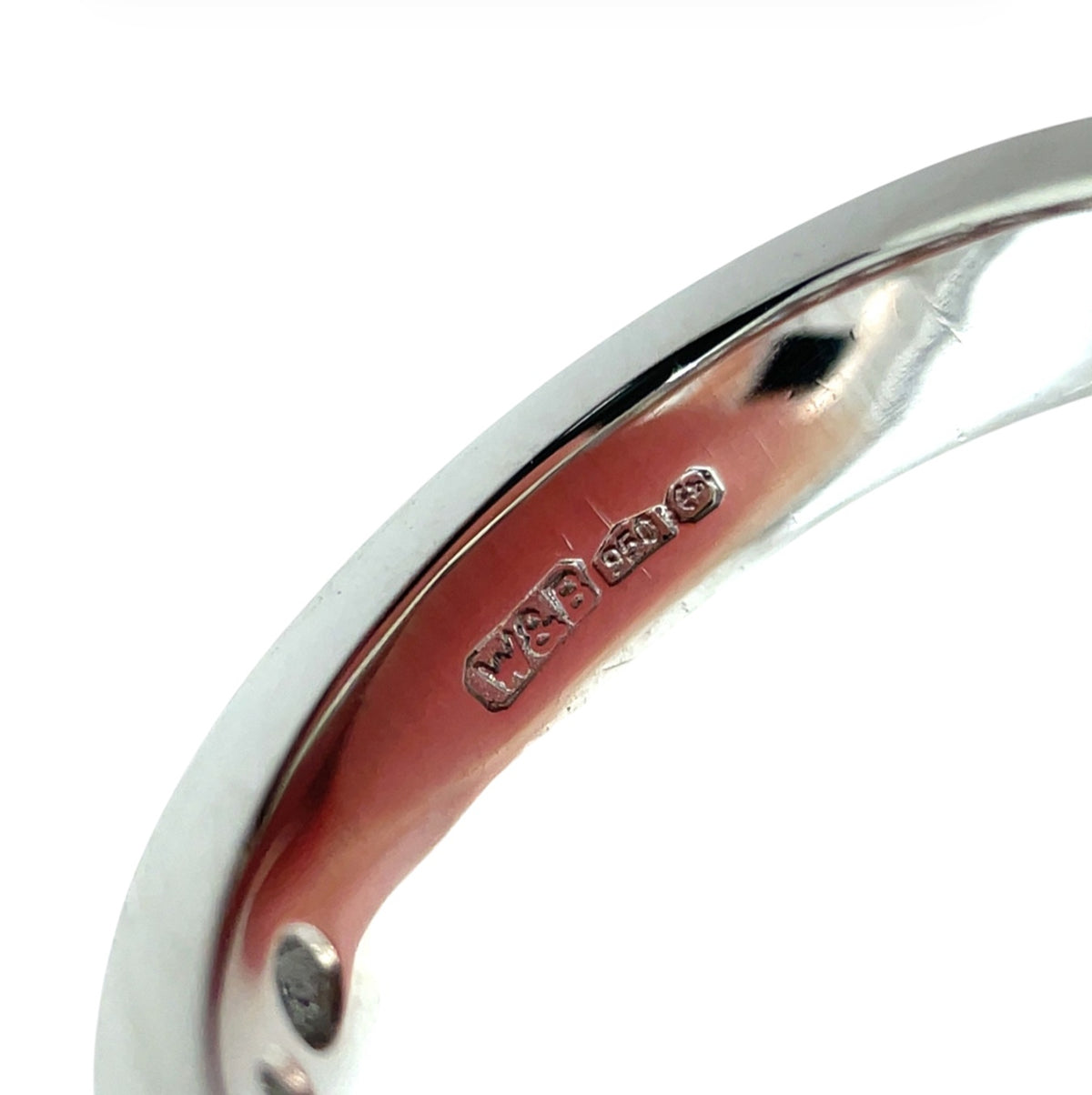 Platinum Diamond Channel Set Half Eternity Ring (L1/2)