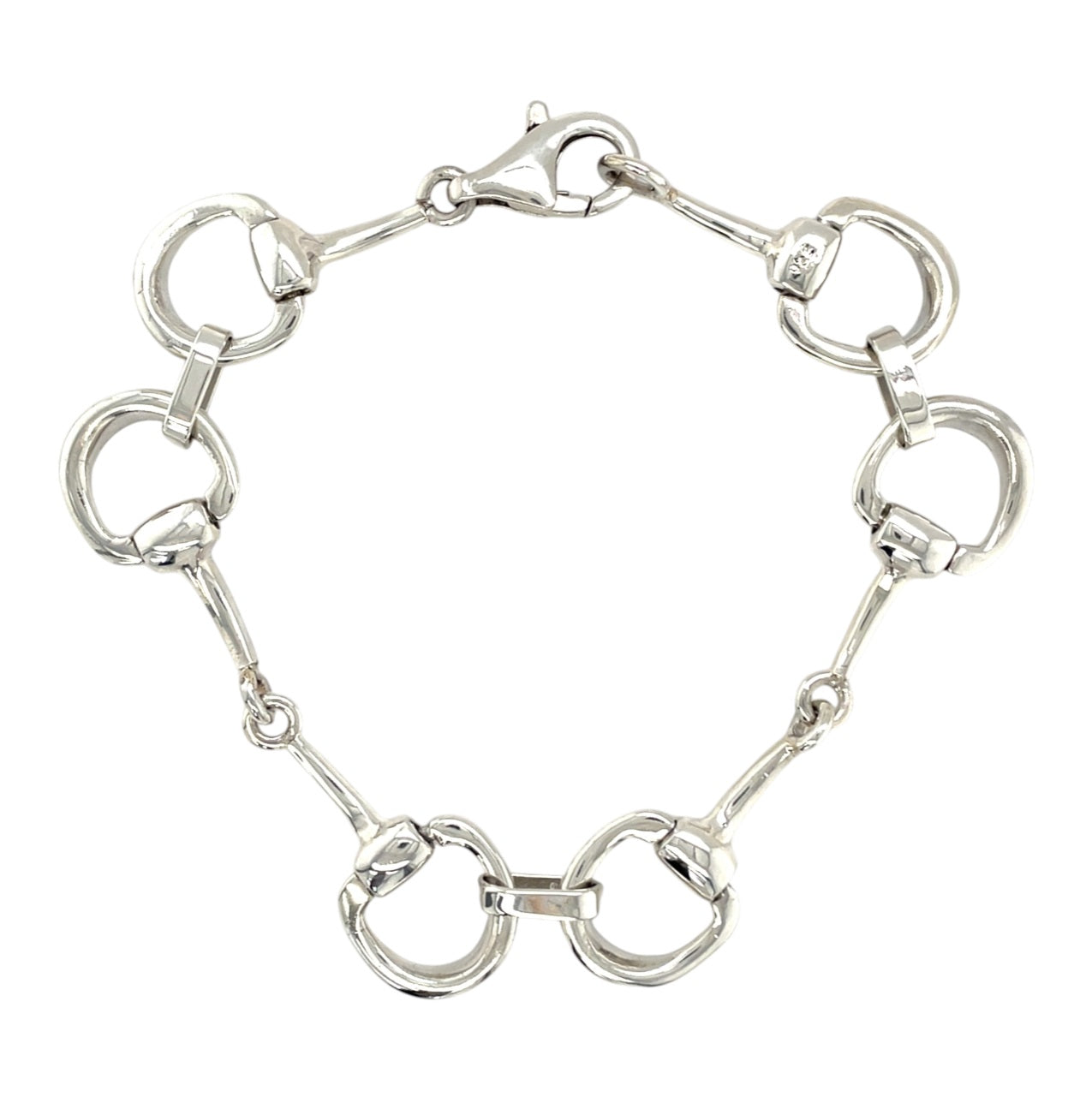 Silver Snaffle Bracelet (7")