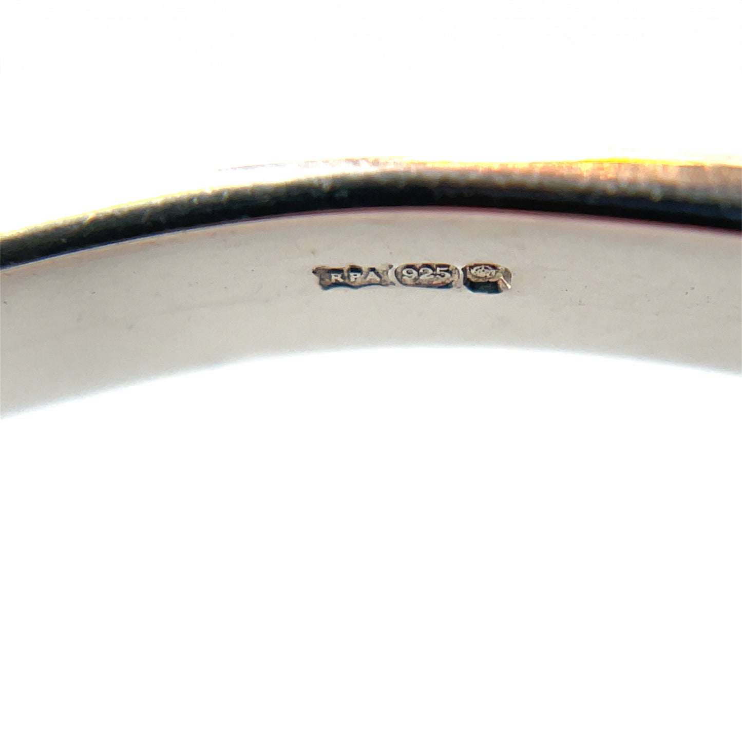 Silver O Clasp Hook & Loop Bangle