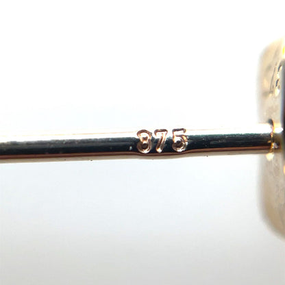 9ct Yellow Gold Bombe Drop Earrings