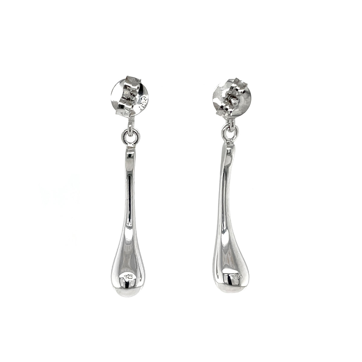 Silver Water Drop 'totty' Earrings
