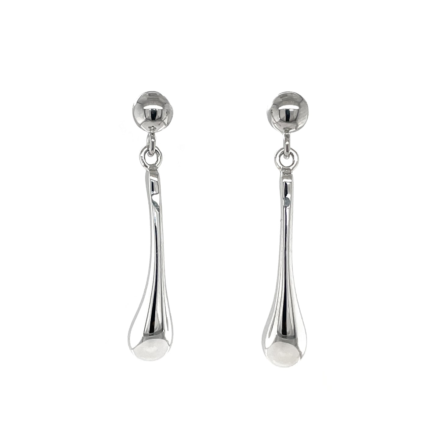 Silver Water Drop 'totty' Earrings