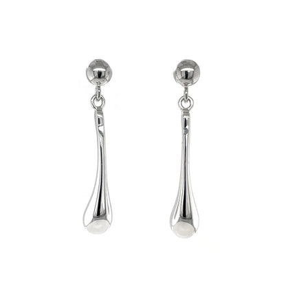 Silver Water Drop 'totty' Earrings