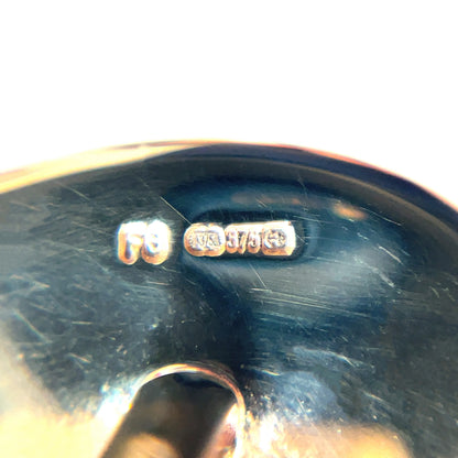 9ct Yellow Gold Heavy Weight Oval Bullet Back Cufflinks
