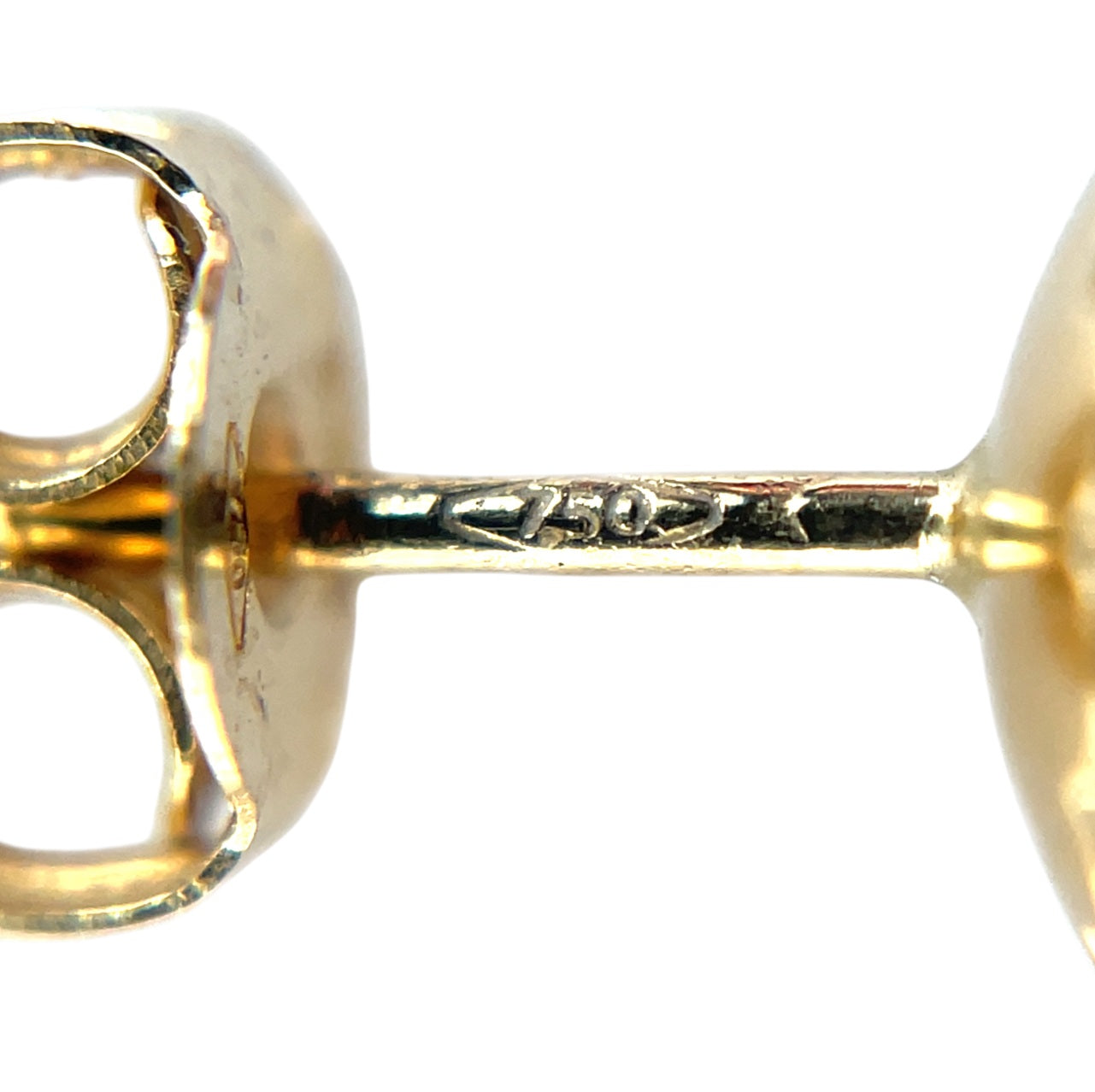 18ct Yellow Gold Large Freshwater Pearl Stud Earrings (12mm)